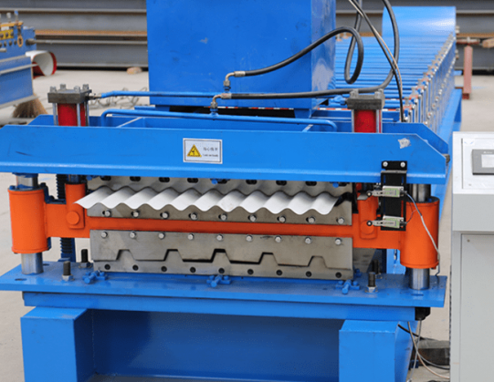 Double Layer Galvanized Tile Roofing Sheet Making Machine Chain Drive
