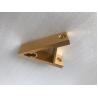 Gold anodized aluminum CNC machining bracket with holes and precision cutting for sale