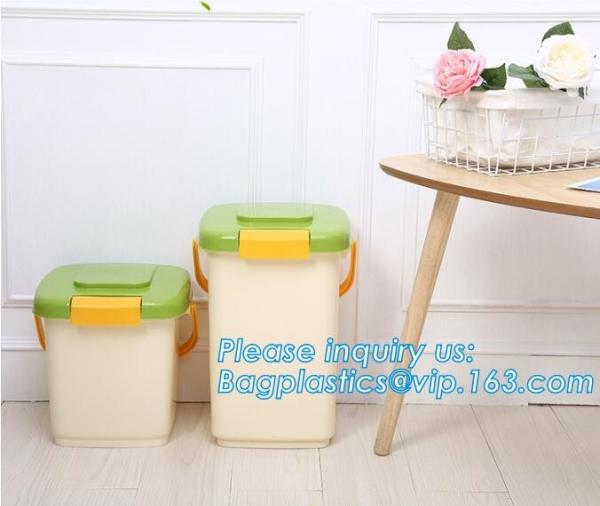 Pet Foods Storage Containers Bowls with Spoons Cat's Dog's Kitty's Puppy's Feeders Accessories Canisters Set, bagease