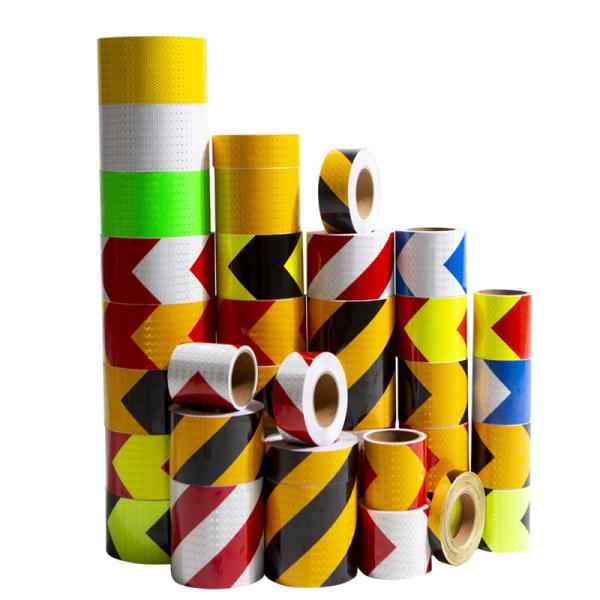 2 Inch High Intensity Prismatic Reflective Caution Tape Sticker For Work Zone Marking