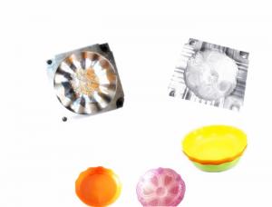 Quality Fruit Dish Twin Shot Injection Moulding  , Vegatable Plate Two Color Injection Molding for sale