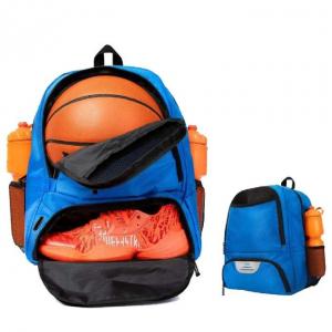 Quality Waterproof Polyester Basketball Bag Backpack With Shoe Compartment for sale