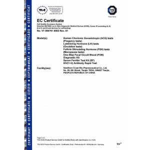 Newscen Biopharm Co., Limited Certifications