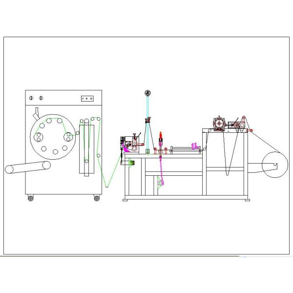 Plastic Eco Bag On Roll Making Machine Continuous Rolling / Bottom Sealing