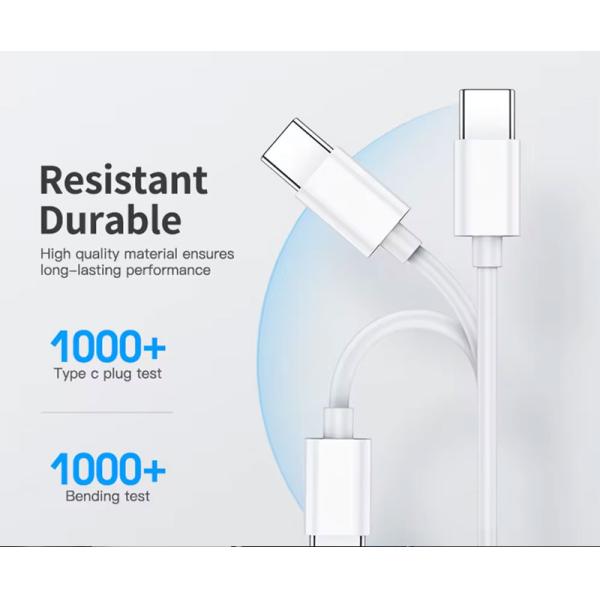 High Quality Fast Charging 60w 100w Type C to Type C PD Data Charger Cable