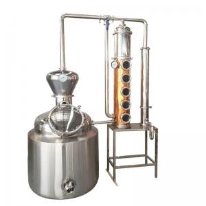 China GHO 200L Best Stainless Steel/Copper Column Alcohol Distiller Distillation Equipment on sale