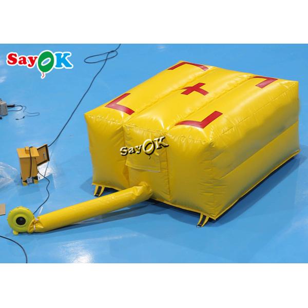 2x2x1mH Custom Inflatable Products Yellow Fire Fighting Airbag Emergency Rescue Safety Air Cushion