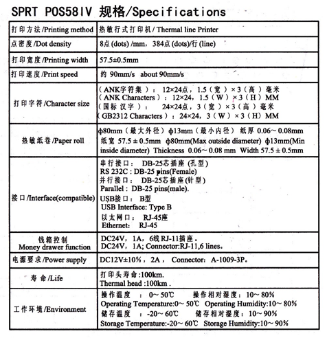 Ticket Printer For Electronic Flow Meter