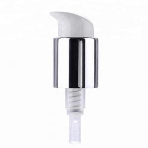 China Silver Aluminium Lotion Dispenser Pumps , cosmetic bottle pump 24/410 on sale