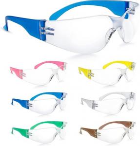 Quality Blue Polycarbonate UV Protection Eye Protection Safety Glasses Scratch Resistant UV 400 for sale