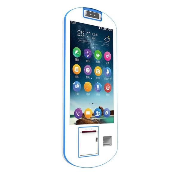 White 15.6 21.5 24 27 Inch Touch Screen Self Service Kiosk For Restaurant