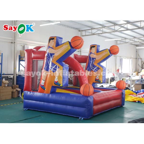 Inflatable Basketball Game PVC Tarpaulin Basketball Hoop Shoot Inflatable Game For Playing Center