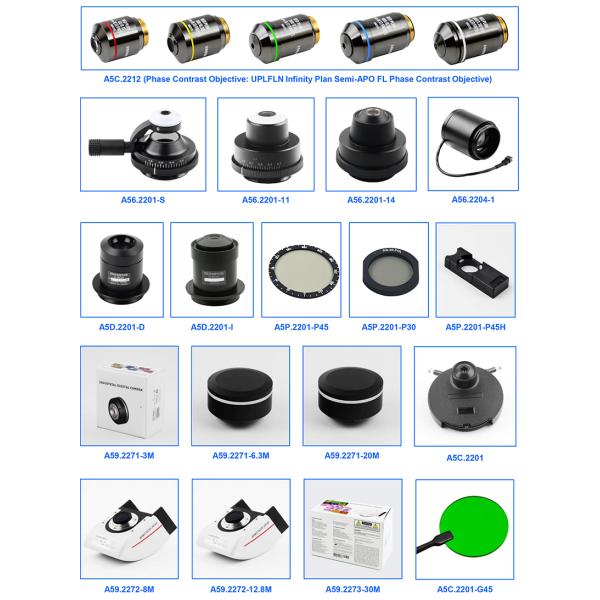 OPTO EDU A16.2263 BGUV Biological Laboratory Trinocular Fluorescent Microscope