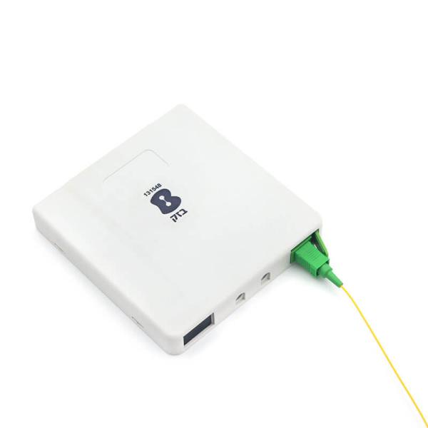 2 Cores 4 Cores Fiber Optic Terminal Socket ABS Plastic For FTTH