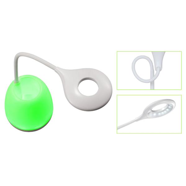 Gooseneck Led Adjustable Desk Lamp Battery Powered With Colorful Pen Holder