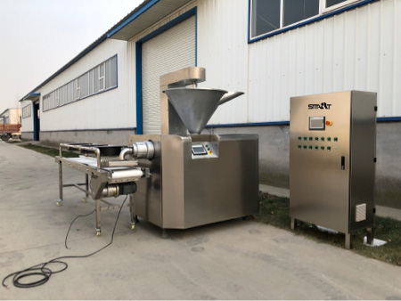 Soft Chewing Dog Snacks Cold Extruder Machine Siemens Control System