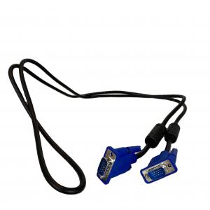 China Male To Male 15 Pin VGA Audio Cable HD Computer Monitor VGA Cable 1.5m Length on sale