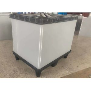 Foldable Plastic Turnover Box Stackable Pallet Sleeve Box Rectangular