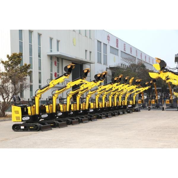 Maximum Excavation Depth 1700mm Mini Crawler Excavator With Diesel Engine