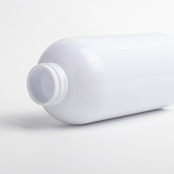 350ml 500ml White Red Pump Empty Shampoo Body Wash Plastic Round Container Lotion Bottles