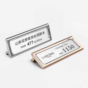 Big Number Single Sided Price Cube Labels Acrylic Supermarket Price Tag Display