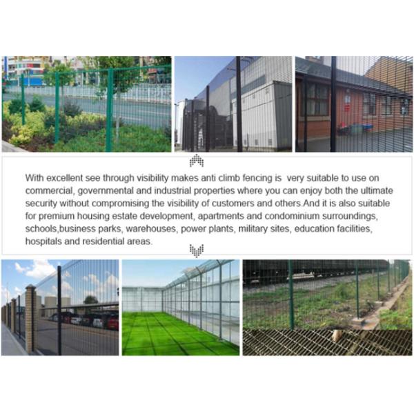 V Folding Anti Cut Anti Climb Fence 3" X 1/2" Hole Size 358 Welded Wire Mesh