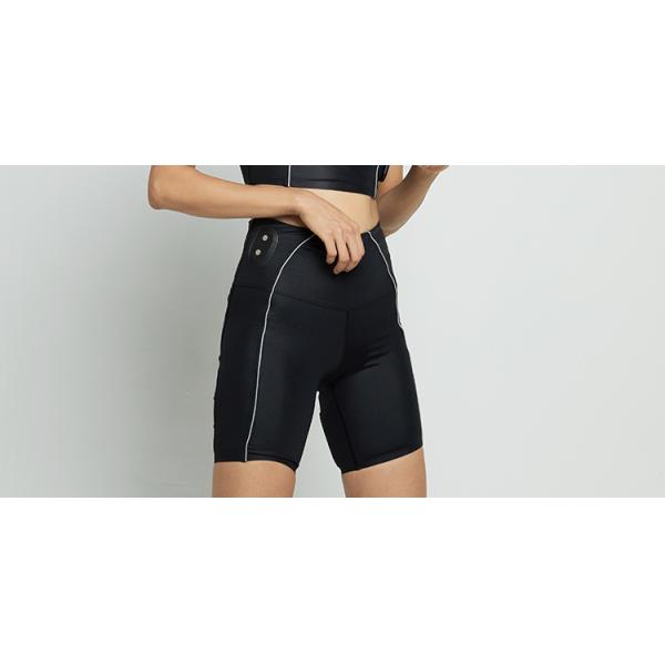 Micro Current Wearable Quick Dry Running Pants / Workout Capri Leggings