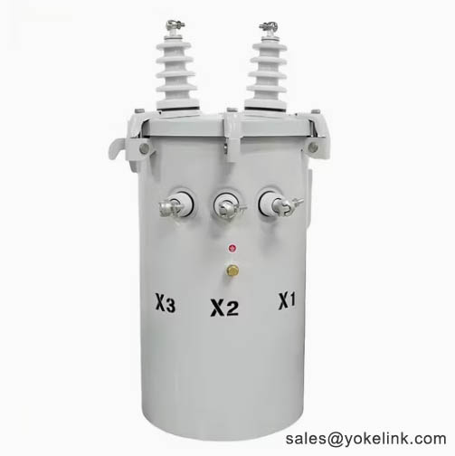 single-phase pole-mounted distribution transformer 6 75KVA CSA C2.2-06 Single Phase Transformer With Radiator For Industrial Electricity