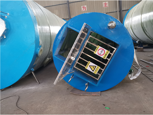 GRP Compact Integrated Water Lift Station for Flood Control Sewage Solution