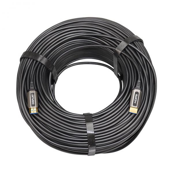 Buy Black PVC Jacket Optical HDMI Cable 100M Ethernet 4K 6.6Ft 18G 3D at wholesale prices