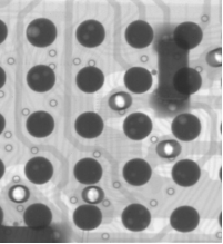 Multifunction x ray inspection system for void rate BGA solder analysis