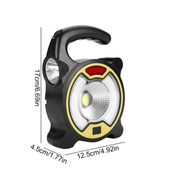 Outdoor Flashlights Luminaire LED 6LEDs Solar Power Collapsible Portable LED Rechargeable Hand Lamp Camping Lantern Ligh