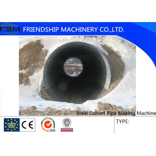 Road / Sewage Culvert Pipe Making Machine Large Diameter Corrugated Steel