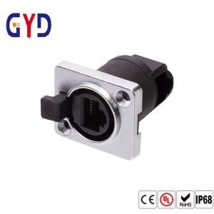 China PVC TPE IP69 Rj45 Female Connector Waterproof Ethernet Jack on sale
