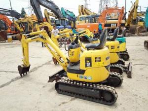 Quality Komatsu Used Excavator 1 ton , Yellow color crawler excavator for sale