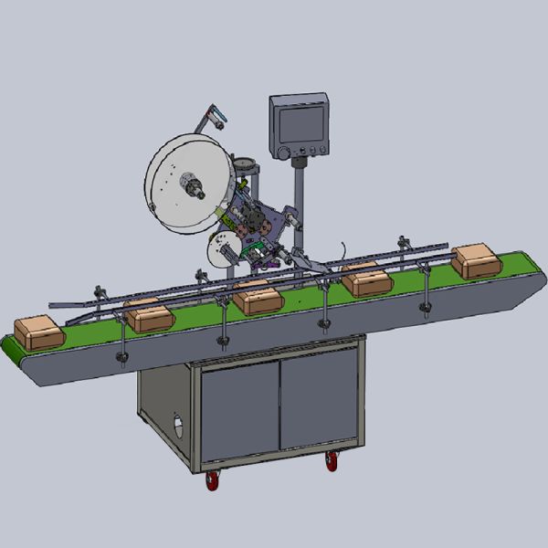Flat Surface Automatic Bag Labeling Machine Maker Applicator Customized For Plastic Bottles