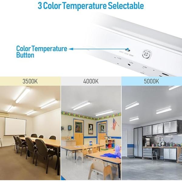 24W-80W Energy Efficient LED Strip Lights With Motion Sensor / Selectable Color Temperature