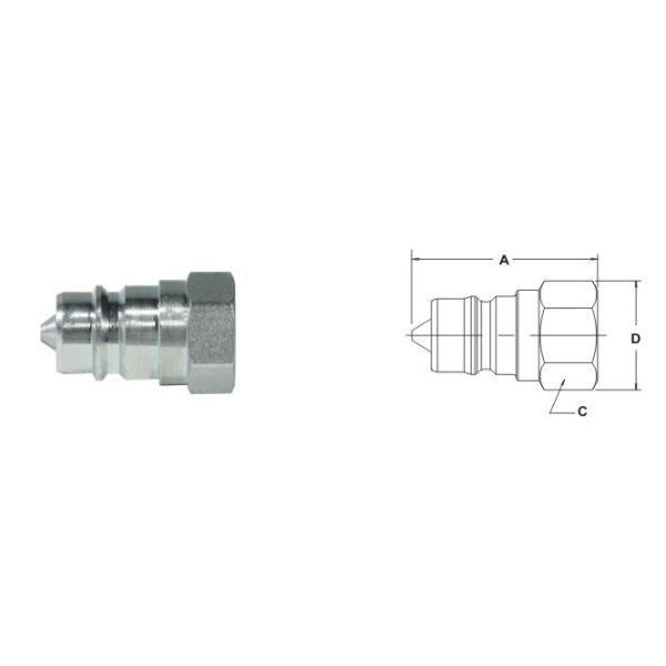 1/4' - 2' Quick Connect Disconnect Coupling For Steel Mall Machinery 345 Bar WP
