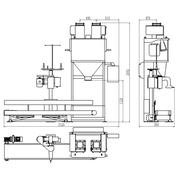 DCS-50FB1 Electronic Quantitative Packing Scale Rice packing machine, bean packing machine