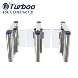 Half Height Automatic Systems Turnstiles , Acrylic Arm Sliding Security Gates
