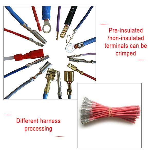 Semi-Automatic Terminal Crimping Machine with 0.75KW Motor Power 15KN Pressing Ability and 220V 50Hz Power Supply