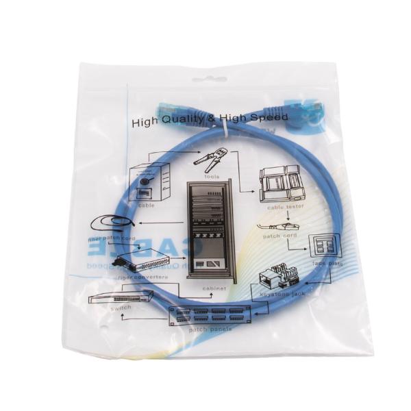 Blue 3ft 5ft 7ft Unshielded Cat5e Patch Cables Networking Cable With RJ45 Jack