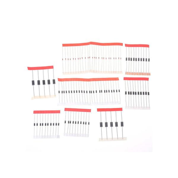 8 Values Diode Electronic Components Kit 1N4148 1N4007 1N5819 1N5399