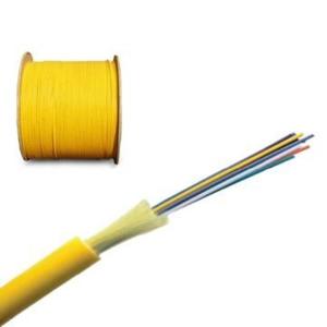 Quality Yellow indoor Singlemode 6 core Optical fiber Cables for FTTH Network for sale