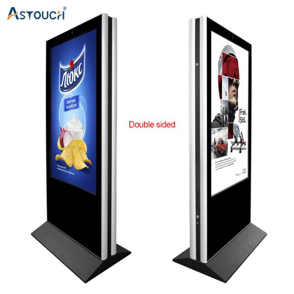 50hz / 60hz Wifi Floorstanding Digital Signage 65 Inch Shopping Mall Use