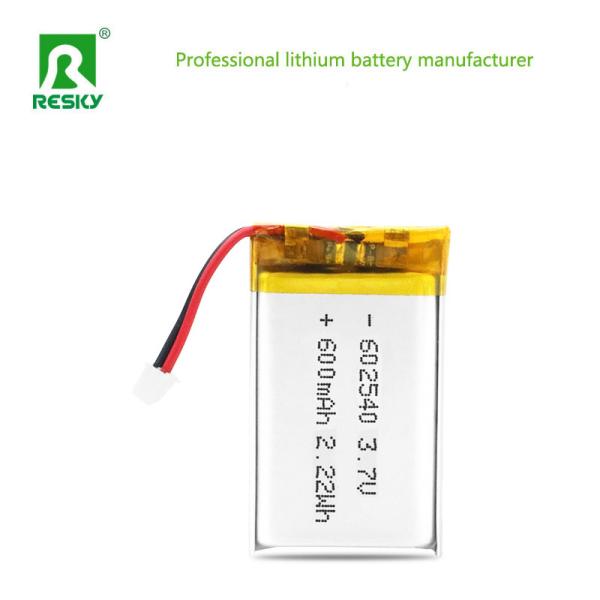 Lithium Ion Polymer Batteries 602540 600mAh 3.7V 2.22wh Rechargeable Power Lipo Batteries For Beauty Device