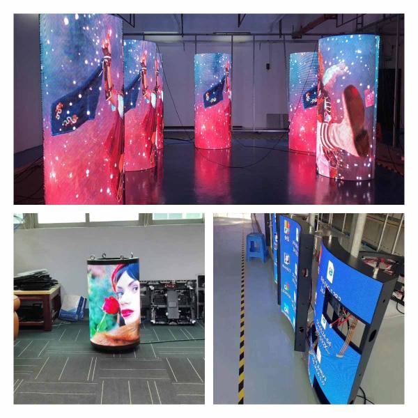 Curved Flexible LED Screen Display 240X120mm For Indoor Multipurpose