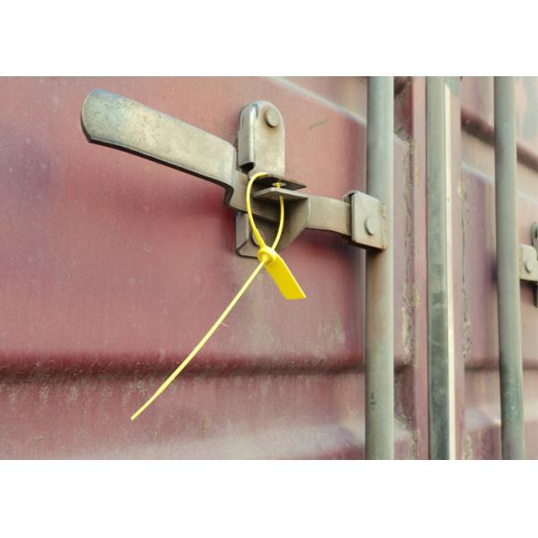 US-PS370 Self Locking Plastic Seals 211N Tensile Strength For Tamper Proof Trailer Tagging