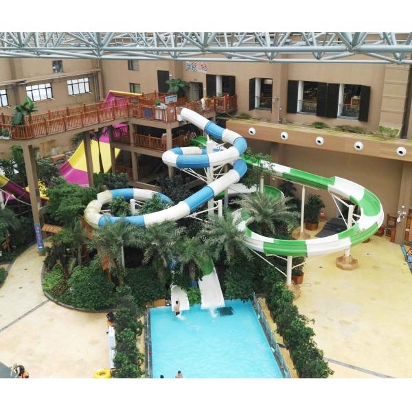 Fiberglass Speed Slide , Water Park Raft Slide , Custom Water Slides Equipment