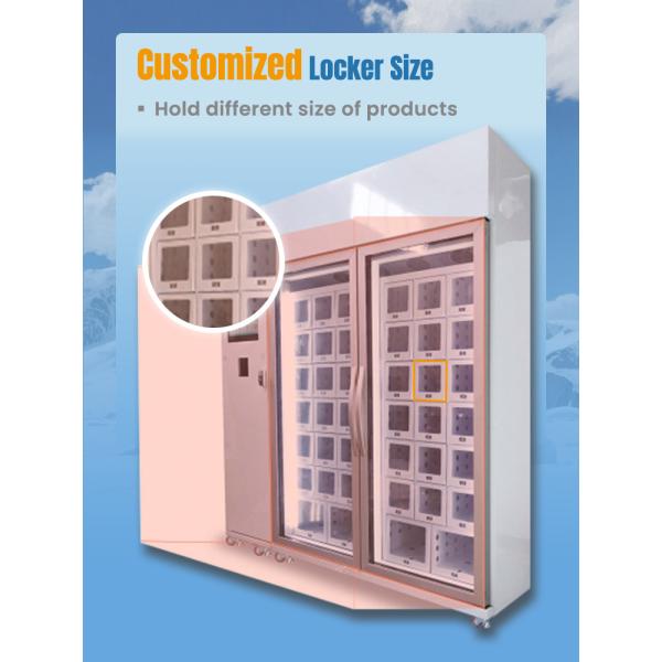 21.5 Inch Touch Screen Locker Vending Machine With Metal Frame Customizable Sticker